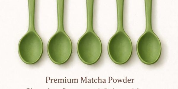 Matcha Chocolate spoons
